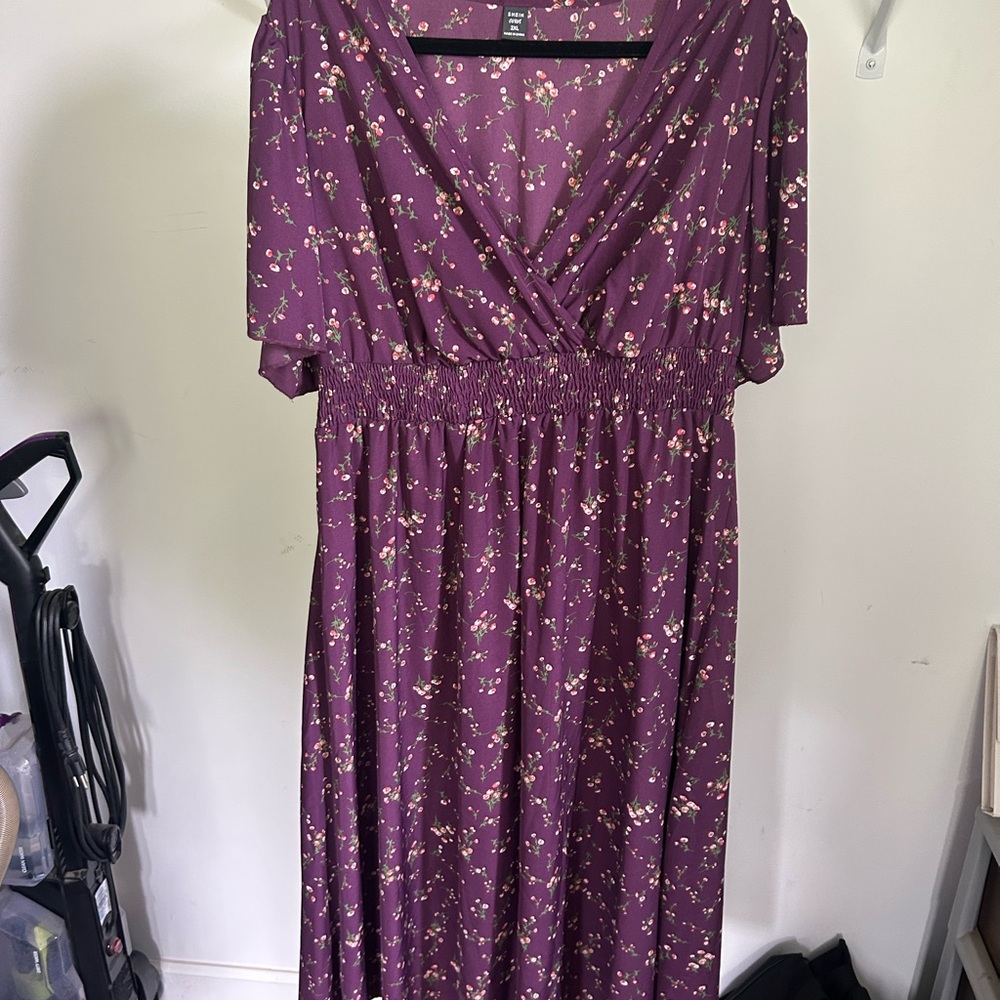 Floral Purple Dress